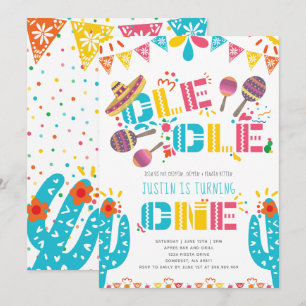 Convites Primeiro aniversário da Fiesta Mexicana