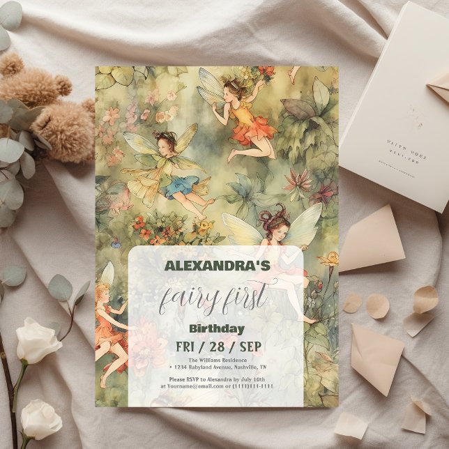 Convites Primeiro aniversario da Primeira Rapariga (Criador carregado)