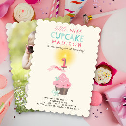 Convites Primeiro aniversario da Princesa Cupcake