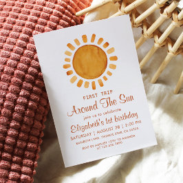 Convites Primeiro Aniversário da Trip Sunshine