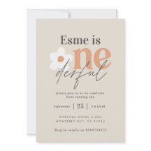 Primeiro aniversário daisy boho retrô terracota na