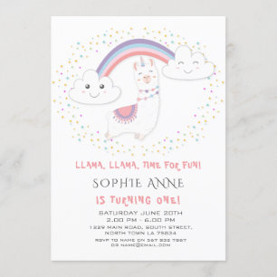 Convites Primeiro Aniversário das Estrelas Coloridas do Ll