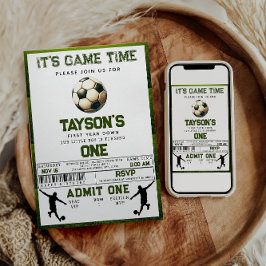 Convites Primeiro aniversario de 1º ano de queda do futebol