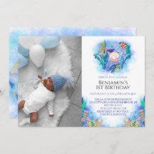 Primeiro aniversario de animais marinhos