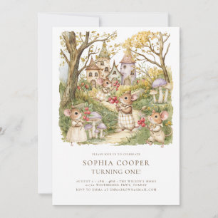 Convites Primeiro aniversario de Aquarela de Animais do Sto