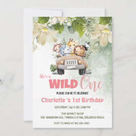 Convites Primeiro aniversario de bebê selvagem e cártaro