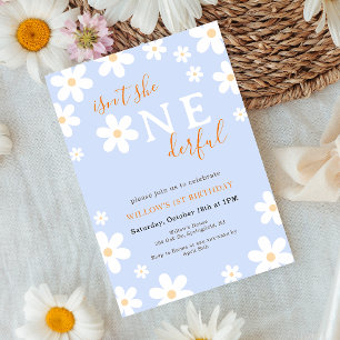 Convites Primeiro aniversario de Boho OneBeaubright Floral 