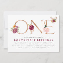 Primeiro aniversario de Borboleta Floral Dourada S