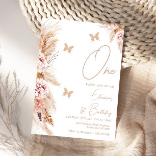 Convites Primeiro aniversario De Borboletas E Borboletas Ro