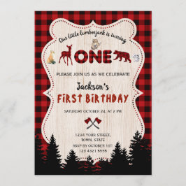 Convites Primeiro aniversario de Búfalo Vermelho