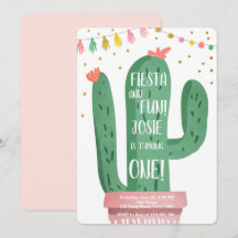 Primeiro aniversario de Cactus Rosa-Rosa Fiesta e 