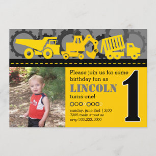 Convites primeiro aniversario de construção