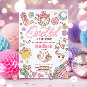 Convites Primeiro aniversario De Cowgirl No Partido Ocident