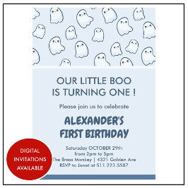 Convites Primeiro aniversario de Dia das Bruxas