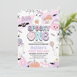 Convites Primeiro aniversario de Dia das Bruxas das Roxas R