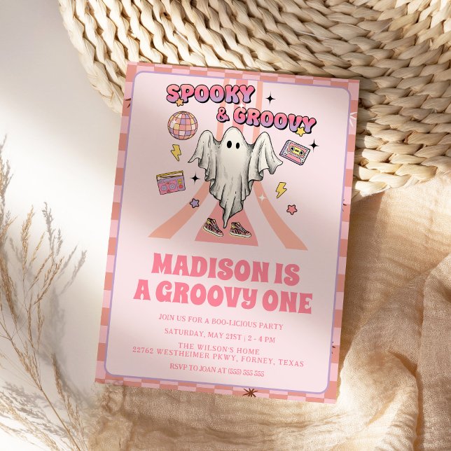 Convites Primeiro aniversario de Dia das Bruxas Spooky Groo (Criador carregado)