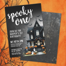 Primeiro aniversario de Dia das Bruxas Spooky One