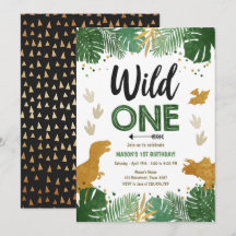 Primeiro aniversario de Dinossauro Dourado do Wild