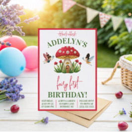 Convites Primeiro Aniversário de Fada, Aniversário de Cogum