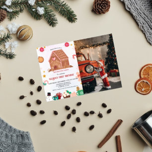 Convites Primeiro aniversario De Festa De Decoração Da Casa