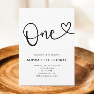 Convites Primeiro aniversario de Fotografia de Script de Co