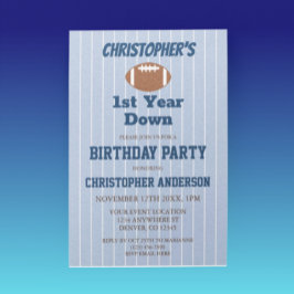 Convites Primeiro aniversario de futebol