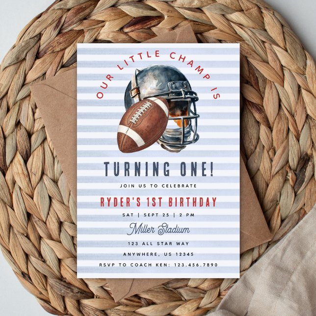 Convites Primeiro aniversario de futebol (Criador carregado)