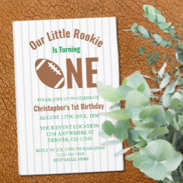 Convites Primeiro aniversario de futebol da Rookie