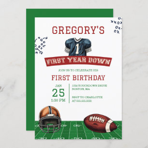 Convites Primeiro aniversario De Futebol No Primeiro Ano