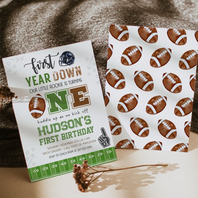 Convites Primeiro aniversario De Futebol No Primeiro Ano (Criador carregado)