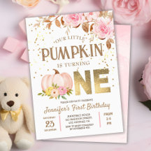 Primeiro aniversario de Garota Floral de Abóbora D