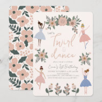 Primeiro aniversario de Garota Floral do Twirl & D