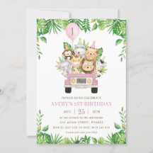 Primeiro aniversario de Garota Safari Rosa dos Ani