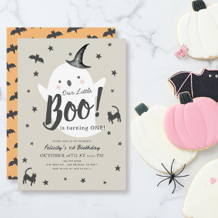 Convites Primeiro aniversario de Halloween do Pequeno Fanta