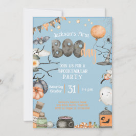 Convites Primeiro aniversario De Halloween Qualquer Festa A