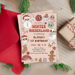 Convites Primeiro aniversario de Hippie Christmas Winter On<br><div class="desc">Hippie Christmas Winter Onederland Convite para primeiro aniversario</div>