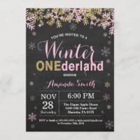 primeiro aniversario de inverno Onederland Pink e 