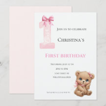 Primeiro aniversário de menina