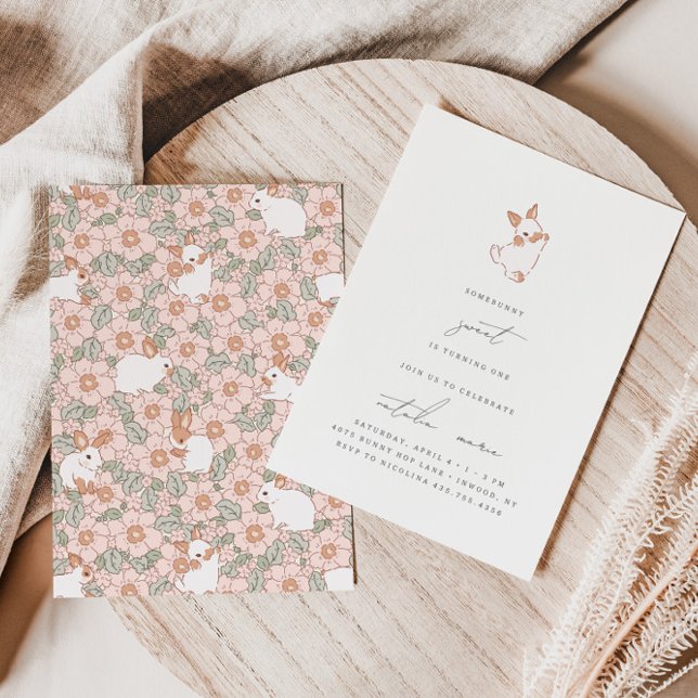 Convites Primeiro aniversario De Meninas Florais De Primave (Criador carregado)