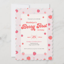 Primeiro aniversario de morango Verão