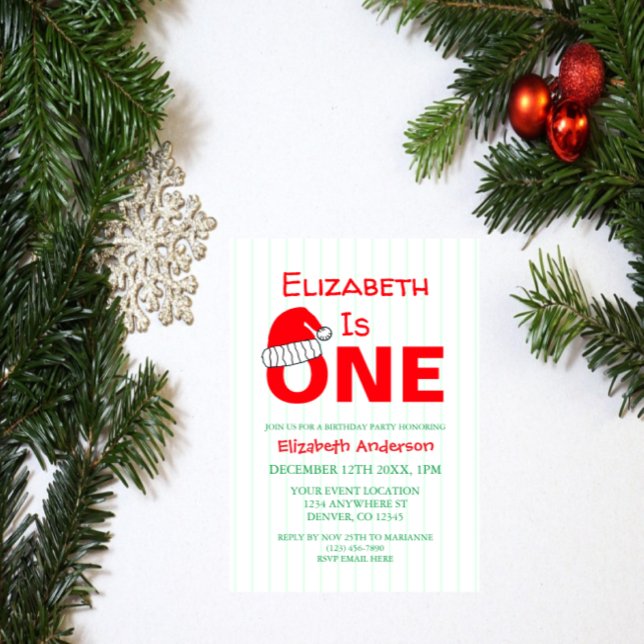 Convites Primeiro aniversario de Natal (Criador carregado)