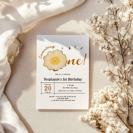 Convites Primeiro aniversario de Ovos Secos de Kawaii