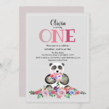 Primeiro aniversario de Panda e Nome Moderno e Bon