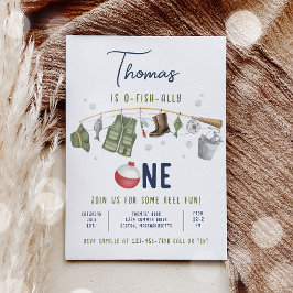 Convites Primeiro aniversario De Pesca O-Fish-Ally Um Anive