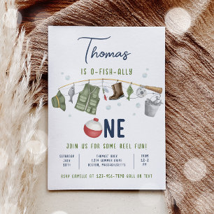 Convites Primeiro aniversario De Pesca O-Fish-Ally Um Anive