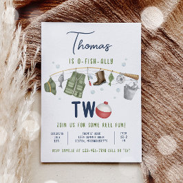 Convites Primeiro aniversario De Pesca O-Fish-Ally Um Anive