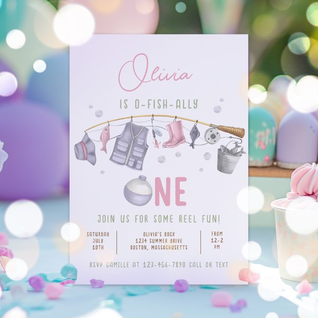 Convites Primeiro aniversario De Pesca O-Fish-Ally Um Anive (Criador carregado)