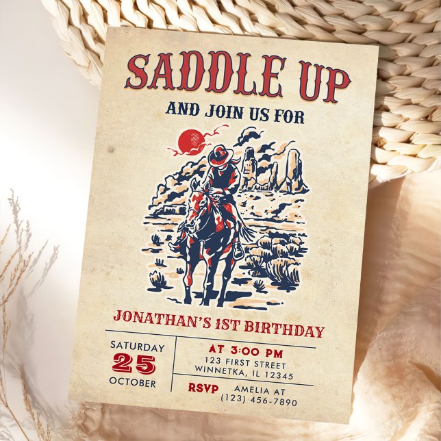 Convites Primeiro aniversario de Rodeio do Deserto de Vinta (Criador carregado)