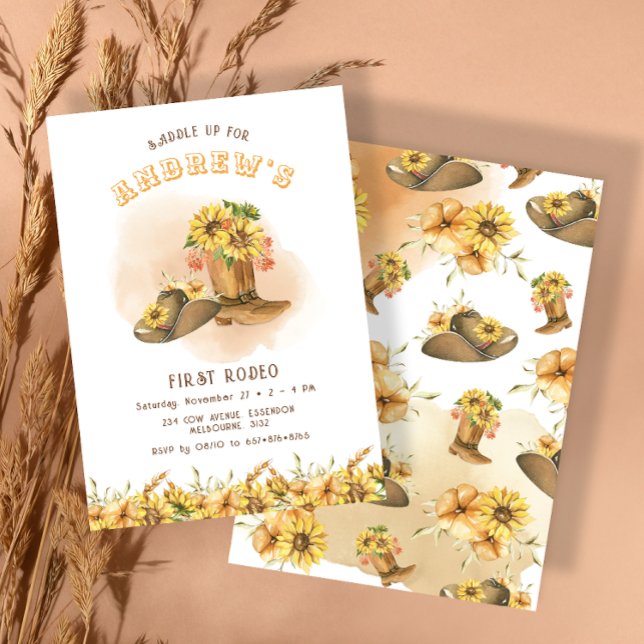 Convites Primeiro aniversário de Rodeo Neutro do Sul (Criador carregado)