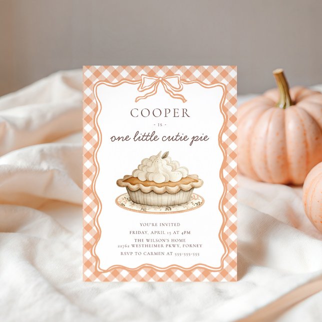 Convites Primeiro aniversario de torta de Arco coquete (Criador carregado)